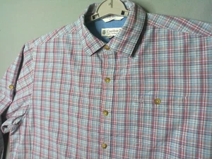 Coolibar Button Shirt Mens XL plaid Vented UPF 50 Performance fish sun protect - Picture 1 of 13