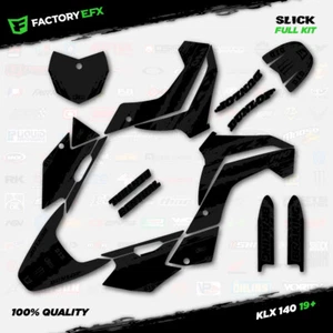 Blackout Slick Racing Graphics Kit fits 19-24 Kawasaki KLX140 KLX 140 Decal - Bild 1 von 2