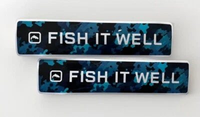 FISH IT WELL FISHING Decals SIMMS PENN HUK Daiwa Shimano PELAGIC Aftco Orvis