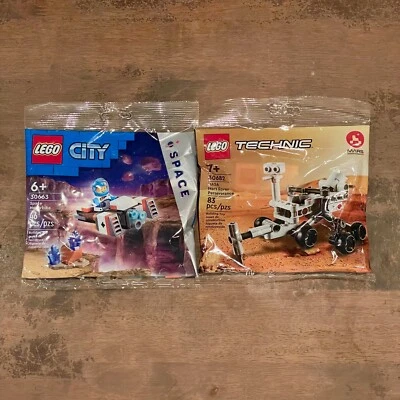 LEGO 30682 + 30663 CITY Space Hoverbike + Technic Mars Rover Perseverance New - Image 1 of 4