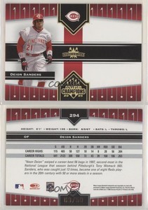 2005 Donruss Champions Gold Impressions /50 Deion Sanders #294