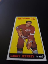 1964-65 TOPPS NHL HOCKEY CARD LARRY JEFFREY NM DETROIT RED WINGS LEGEND AHL WHA 