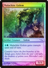 Malachite Golem FOIL Mirrodin NM Artifact Common MAGIC GATHERING CARD ABUGames