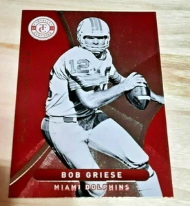 BOB GRIESE-2012 TOPPS TOTALLY CERTIFIED RED FOIL ๐ FOOTBALL CARD MIAMI DOLPHINS - Picture 1 of 2