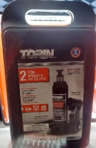 Torin 2 Ton 4,000 LBs Capacity Hydraulic Welded Bottle Jack with Carrying Case, - Picture 1 of 4
