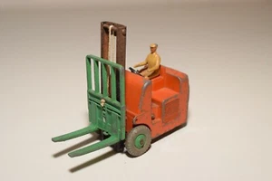 A31 1:43 DINKY TOYS 401 14C CLIMAX COVENTRY FORKLIFT TRUCK ORANGE EXCELLENT - Picture 1 of 4