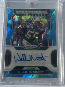 2021 Panini Prizm Sensational Signatures Willie McGinest Auto jersey # 55/75 - Picture 1 of 2