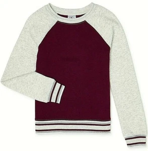 Athletic Works Girls Fleece Sweatshirt Size X-SMALL (4-5) Purple Oxford New - Picture 1 of 2