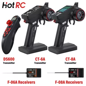 HotRC RC Sender CT-6A CT-8A 6CH 8CH 2,4 GHz mit F-06A F-08A PWM GFSK Empfänger - Bild 1 von 19
