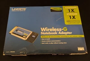 Linksys WPC54G Wireless G Notebook Adapter PCMCIA/CardBus Adapter *SEALED - Bild 1 von 5