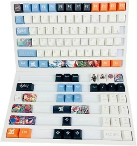 Demon Slayer Kamado Tanjirou Mechanical keyboard keycaps For OEM High RGB 104key - Picture 1 of 4