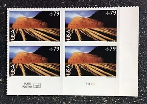 2009USA #C146 79c Zion National Park Utah Airmail - Plate Block of 4 mint - Picture 1 of 4