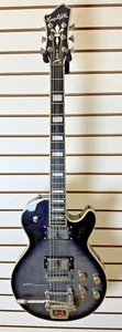 Hagstrom Super Swede Trans Black Electric Guitar Excellent Condition!! - Picture 1 of 24