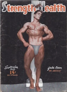 SEPT. 1943 Strength & Health Mag. Jules Bacon Mr. America Gay Beefcake - Foto 1 di 1