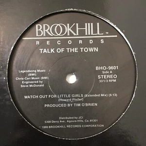 Talk Of The Town Watch Out For Little Girls 12" Single Vinyl Record Hip Hop 1986 - Picture 1 of 4