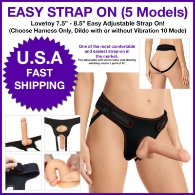 Consolador Lovetoy 7.5 - 8.5 Fácil Correa Pene Arnés Ajustable Carne (5 MODELOS) Foto 1 de 4