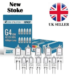 10XG4 Halogen Bulbs Capsule Lamps Light Bulb 10W Watt 12V Volt 2 Pin UK New - Picture 1 of 9