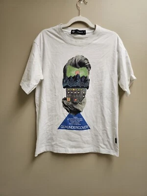 GU X Undercover White Tee Shirt M "Freedom Hear The Signs Of The Time" - Image 1 of 3