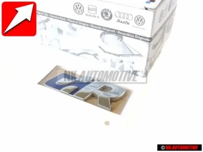 VW Original R LINE Seite Schriftzug Emblem Logo Chrom Blau - 5N0853688 HCE - Bild 1 von 4