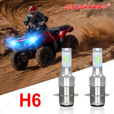 Kit faros LED H6 8000k bombillas azules para Suzuki Vinson 500 2002-2005 2006 2007 Foto 1 de 4