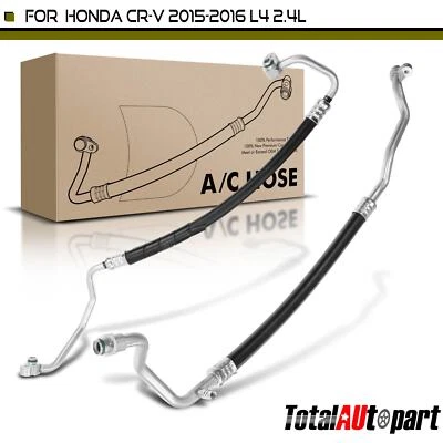 Conjunto de manguera de línea de succión y descarga de aire acondicionado de 2 piezas para Honda CR-V 2015 2016 L4 2,4 L Foto 1 de 4
