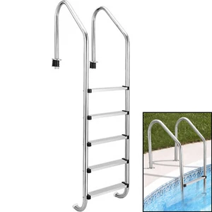 5 Non-Slip Step Ladder 304 Stainless Steel Ladder for Swimming Pool In-Ground - Picture 1 of 7