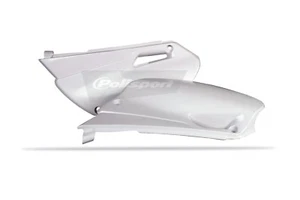 Paneles laterales placas numeradas Yamaha YZ 85 2002 - 2014 FABRICANTE DE EQUIPOS ORIGINALES BLANCO Motocross Polisport - Imagen 1 de 1
