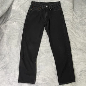 Levis 550 Jeans Mens 32X32 Black Relaxed Fit Tapered Dark Wash Classic Causal - Picture 1 of 17