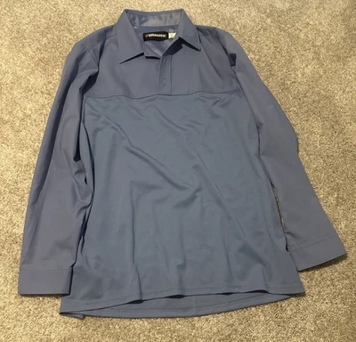 Camisa Uniforme Grande Azul Para Hombres Manga Larga Mediana Azul Táctico Policía 873 Foto 1 de 4