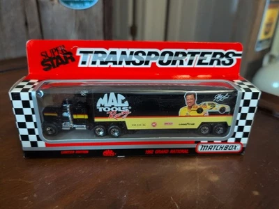 Camión fundido a presión Matchbox 1992 Super Star Transporters Mac Tools Harry Gant #7 1/64 Foto 1 de 2