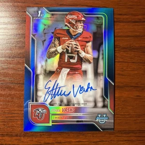 2025 Bowman U Chrome - Ethan Vasko True Blue Refractor Auto /150 Liberty ON CARD - Picture 1 of 2