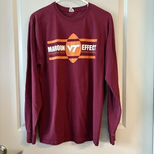 Virginia Tech Homecoming 2015 Long Sleeve Lane Stadium Football Jerzees Medium - Picture 1 of 8