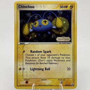 Chinchou 50/92 Holo Legend Maker Stamped Pokemon Card - Picture 1 of 10