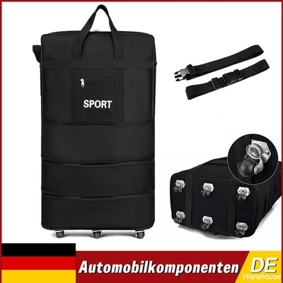 XXL Rollenkoffer große Reisetasche mit Dehnfalte Rollen 31 Zoll Reisetasche. - Bild 1 von 4