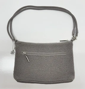 Bolso Bandolera THE SAK Lumi Gris Crochet Cartera - Imagen 1 de 18