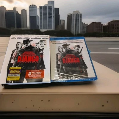 Django Unchained (Blu-ray + DVD + Digital + UV) NEW Factory Sealed w/Slipcover!! - Image 1 of 3