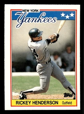 1988 TOPPS UK MINIS RICKEY HENDERSON 31 COLLECTOR'S EDITION (TIFFANY) YANKEES - Image 1 of 2