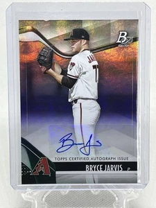 2021 Bowman Platinum Bryce Jarvis Topps Certified Auto Diamondbacks #TOP-100 - Picture 1 of 2