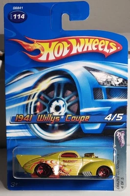 风火轮 2005 Crazed Clowns #114 莱姆绿 1941 威利斯轿跑车 — 第 1/2 张图片