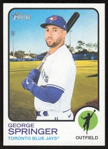 2022 Topps Heritage George Springer #631 Toronto Blue Jays - Picture 1 of 2