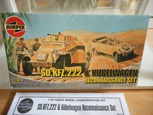 Modelkit Airfix Sd. Kfz. 222 & Kubelwagen Reconnaissance Set on 1:76 in Box - Picture 1 of 2