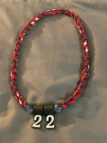 HOUSTON TEXANS #22 MIKE BOONE 22" Titanium Double Rope NECKLACE NEW! FAST! FREE! Cover