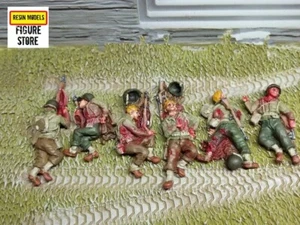 Kit Modelo Resina Escala 1/72 Soldados Ejército de Estados Unidos Muertos Segunda Guerra Mundial Sin Pintar Montado - Imagen 1 de 2