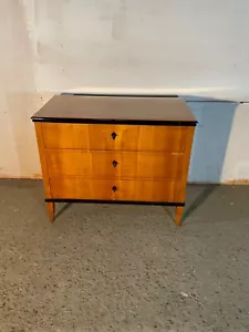Biedermeier Kirschbaumkommode 2. Hälfte des 19.Jh - Bild 1 von 24