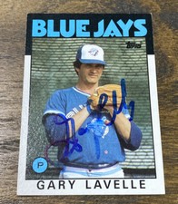 Gary Lavelle Autographed Signed 1986 Topps Toronto Blue Jays #622 Baseball Card