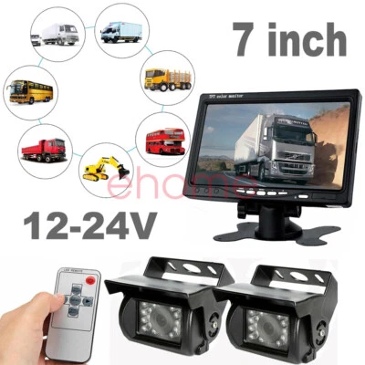7inch Monitor Reversing Camera Night Vision Car Rear View Kit For Truck Caravan - image 1 of 4