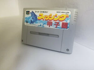 KING RECORD FISHING KOSHIEN SHVC-AQJJ-JPN SUPER FAMICOM CART ONLY NTSC JAPAN T40 - Picture 1 of 3