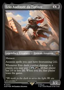 MTG EZIO AUDITORE DA FIRENZE 203 FOIL EXC ETCHED EZIO DA FIRENZE ACR X EN - Imagen 1 de 1