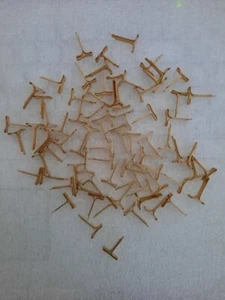 100 X Musterbeutelklammern Verschlussklammern Flachkopf Versandtaschen NEU - Bild 1 von 4
