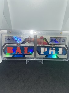 2008 Topps Triple Threads Combo /Booklet Eddie Murray & Mike Schmidt Auto /3